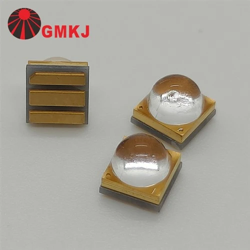 UV LED 3535 SMD 385nm 3W với ống kính thủy tinh thạch anh 60 độ để bảo dưỡng và in UV